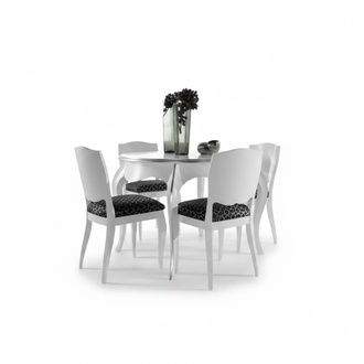 Esstisch Esszimmer Holz WeiÃ Rund Tisch Klassisch Italienische MÃ¶bel Tische Neu