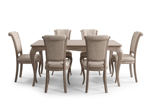Esstisch Esszimmer Garnitur MÃ¶bel Einrichtung Gruppe Tisch + 6 Stuhl Set 7tlg.
