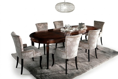 Esstisch Garnitur Esszimmer MÃ¶bel Einrichtung Gruppe Tisch + 6 Stuhl Set 7tlg.