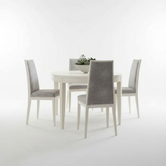 Esstisch Garnitur Gruppe Esszimmer Tisch Set 4x StÃ¼hle Holz 5tlg Beige