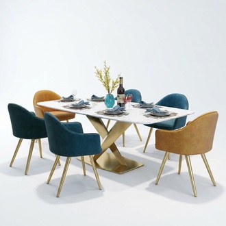 Esstisch Italienische Designer MÃ¶bel BÃ¼ro Konferenz Luxus Tisch Metall