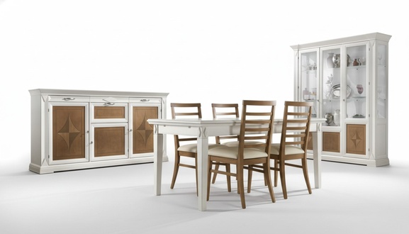 Esszimmer Esstisch 4x StÃ¼hle Garnitur Tisch Gruppe 7tlg. Set Klassische