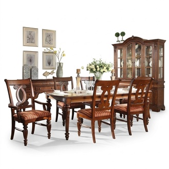 Esszimmer Esstisch 4x Stuhl 2x Stuhl Garnitur Set 7tlg Luxus Holz MÃ¶bel
