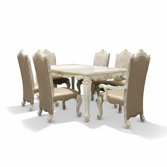 Esszimmer Garnitur 7tlg Barock Rokoko Tisch 6x StÃ¼hle Stuhl Gruppe