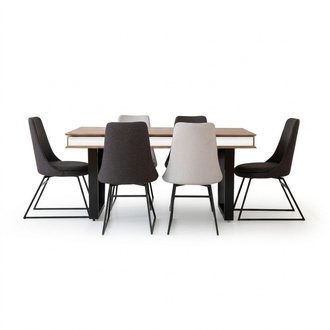 Esszimmer Gruppe Essgarnitur Esstisch Tisch 6x LehnstÃ¼hle Stuhl StÃ¼hle 7tlg