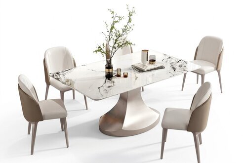 Esszimmer SÃ¤ulen Tische Italienische MÃ¶bel Esstisch Restaurant Tisch Luxus Neu