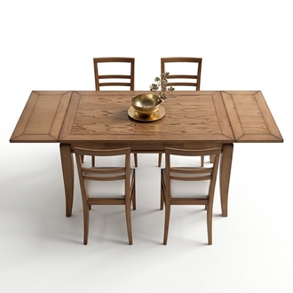 Esszimmer Set Essgruppe Esstisch + 4x StÃ¼hle Stuhl Modern Tisch Tische Garnitur