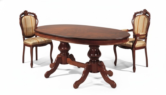 Esszimmer Set Essgruppe Klassischer Echt Holz Set Stuhl Garnitur 2x StÃ¼hle 3tlg