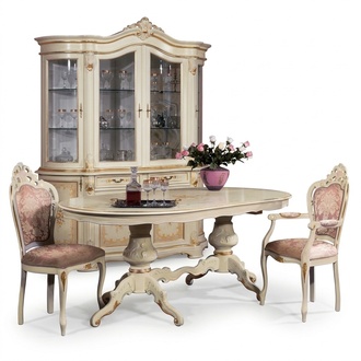 Esszimmer Set Essgruppe Klassischer Echt Holz Set Stuhl Garnitur 2x StÃ¼hle 3tlg
