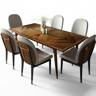 Esszimmer Set Esstisch 6x Stuhl Tisch Garnitur Gruppe 7tlg. Set Komplett