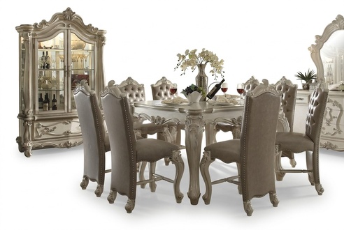 Esszimmer Set Vitrine Esstisch Garnitur 8x Stuhl Tisch Gruppe 10tlg.Set