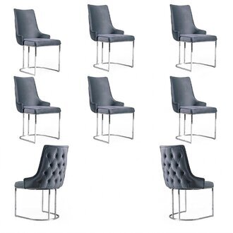 Esszimmer StÃ¼hle Chesterfield Lehnstuhl Modern Garnitur 6x Stuhl Set