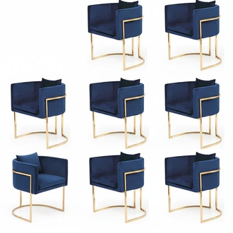 Esszimmer Stuhl StÃ¼hle Sitz Modern Massiv Holz Set 8x Luxus Restaurant