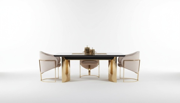 Esszimmer Tisch Esstisch 4x Stuhl Garnitur Tische Stühle Anrichte Set
