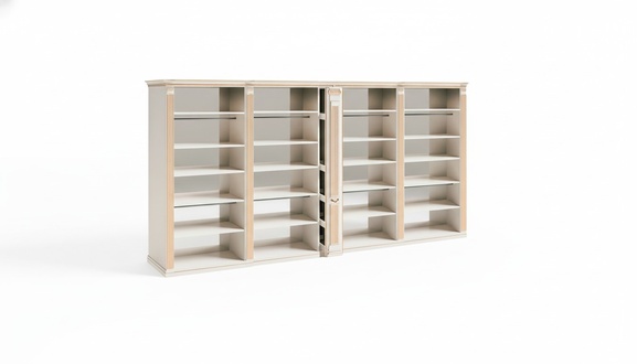 Exklusiver WeiÃer Kleiderschrank Moderne Holz MÃ¶bel Designer Regale