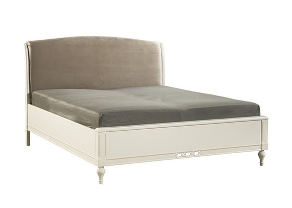 Designer Bett WeiÃ Betten Ehebett Doppelbett Polsterbett Lederbett - Model