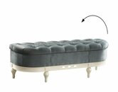 KLASSISCHER HOCKER RETRO RUSTIKAL FUÃHOCKER DEKO OTTOMANE SITZBANK BANK
