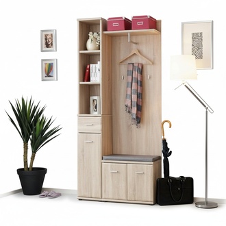 Flurgarderobe Schrank KleiderstÃ¤nder Holz Modern MÃ¶bel Garderobe Diele