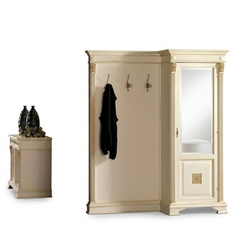 Garderobe Set mit Spiegel Wandregal Haken Schrank KleiderstÃ¤nder Flur
