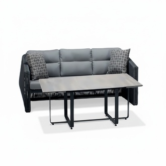 Garnitur Sofa 3 Sitzer Couchtisch Sofas Dreisitzer Rattan Luxus Modern MÃ¶bel