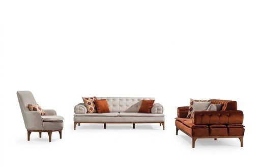 Garnitur Sofagarnitur 3+3+1 Sitzer Gruppe 3tlg. MÃ¶bel Sofas Sessel neu