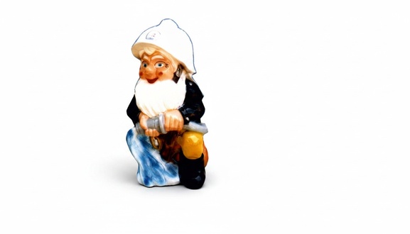 Garten Zwerg Feuerwehrmann Figur Statue Skulptur Figuren Skulpturen