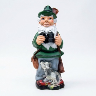 Garten Zwerg Jäger Figur Statue Skulptur Figuren Skulpturen Dekoration