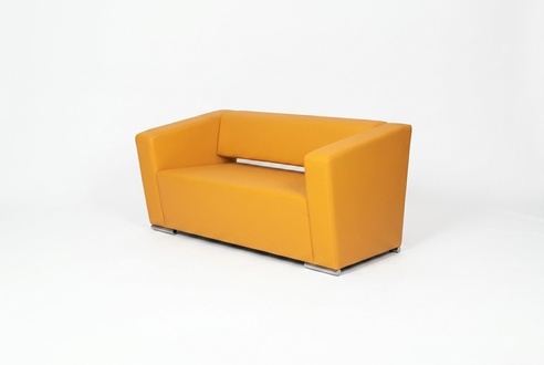 Gelbes Sofa Luxus Zweisitzer Couch BÃ¼ro Office Einrichtung TextilmÃ¶bel