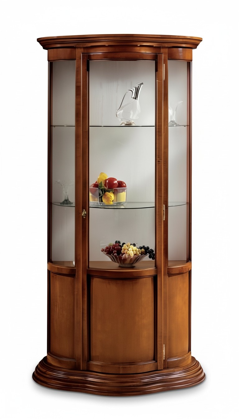GlasschrÃ¤nke Luxus Sideboard SchrÃ¤nke Braun Vitrine Italienische MÃ¶bel