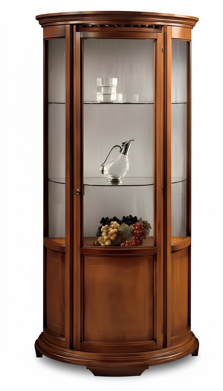 GlasschrÃ¤nke Luxus Sideboard SchrÃ¤nke Braun Vitrine Klassisch Italienische MÃ¶bel