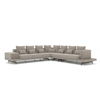 Grau Designer Sofa Couch Polster Ecksofa PolstermÃ¶bel Wohnzimmer