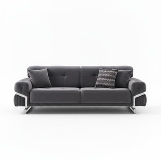 Graues Sofa Komplett WohnzimmermÃ¶bel Luxus Polstergarnitur Dreisitzer