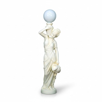 Griechische Figur Lampe Lampen Standleuchte Stehleuchte Leuchten XXL