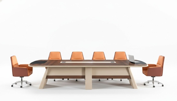 GroÃ Konferenztisch BÃ¼rotisch Arbeitstisch Schreibtisch Holz Braun