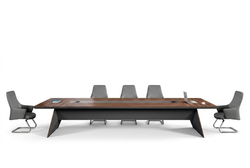 GroÃe BÃ¼rotisch Konferenztisch Arbeitstisch Schreibtisch Holz Braun