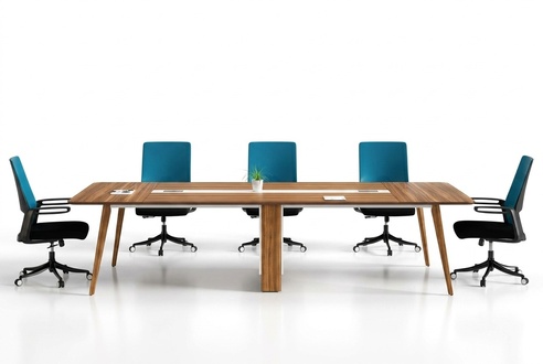 GroÃer Brauner Konferenztisch LuxuriÃ¶se Arbeitszimmer MÃ¶bel Edle MÃ¶bel