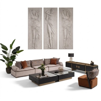 GroÃes Garnitur Wohnzimmer Stoffsofa Sessel Grau Set 5tlg Couch Tische