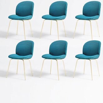 GrÃ¼ne Sessel 6x Luxus Modern Esszimmer Stuhl StÃ¼hle Sitz Modern Holz