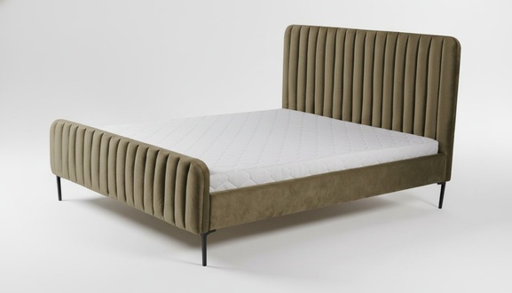 GrÃ¼nes Doppelschlafzimmer HolzmÃ¶bel Design elegant Stoff klassische MÃ¶bel