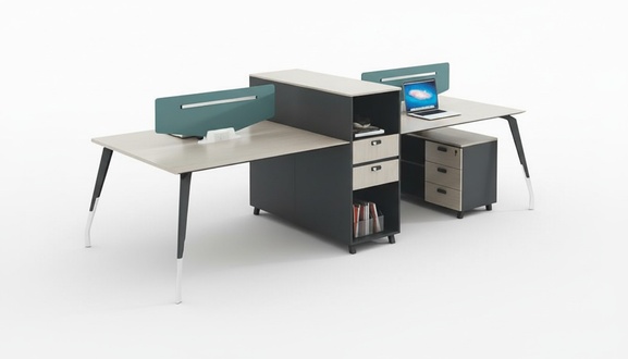 Gruppenschreibtisch Teamarbeitsplatz Tisch MÃ¶bel Kommode Schreibtisch 4 Personen