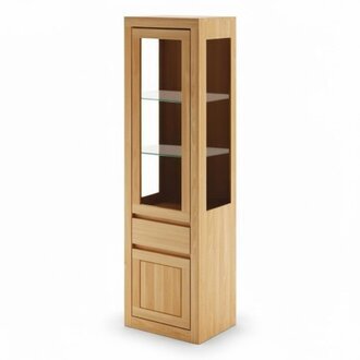 Handarbeit Holz MÃ¶bel Vitrine Vitrinenschrank Vitrinen Schrank Glasschrank Neu