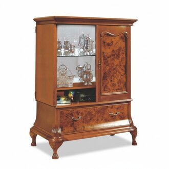 Hausbar Schrank Wohnzimmer SchrÃ¤nke Barschrank Vitrine Italienische MÃ¶bel Holz