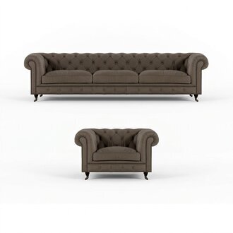Hellgraue Chesterfield PolstermÃ¶bel Edle Textil Couchen Luxus Sessel