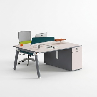 Hellgrauer BÃ¼rotisch Designer Arbeitszimmer MÃ¶bel LuxuriÃ¶ser Edler Tisch