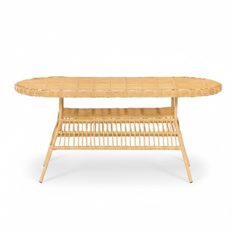 Hochwertiges Esstisch Rattan GartenMÃ¶bel Terrasse Balkon Luxus Design Beige