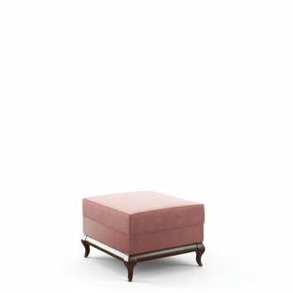 Hocker Quadratische Ottomane Fußhocker 60 x 45 cm Designer Hocker Rosa Neu