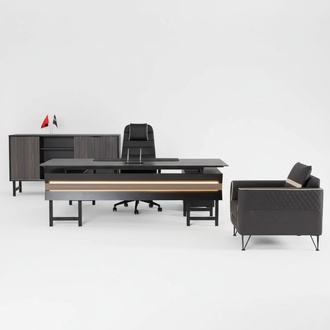 Holz Eckschreibtisch Modern Arbeitzimmer Designer BÃ¼ro Office MÃ¶bel Neu