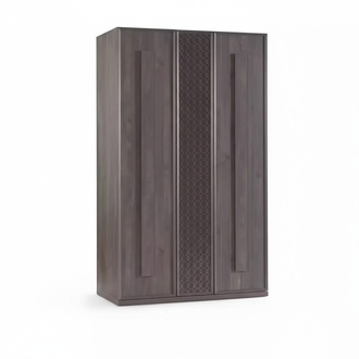 Holzschrank Luxus Kleiderschrank Schrank MÃ¶bel Holz Grau 3 tÃ¼rig Design