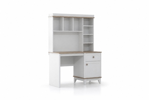 Holztisch Schreibtisch Regale Computertisch Holz WeiÃ Kinderzimmer