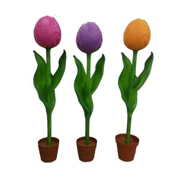 Blume 190cm Tulpe Garten Design Pflanze Abstrakte Skulptur WÃ¤hlbar